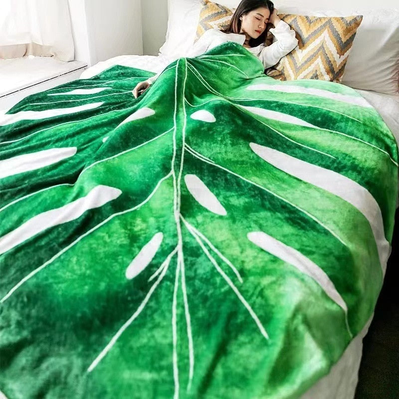 The Giant Leaf Heart 💚 Blanket